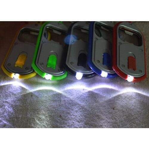 Wholesale 600pcs LED light can opener bottle opener key chain promotion gift customize logo