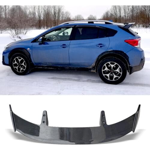 Trunk Spoiler For Subaru XV 2018 - 2021 Type TE Carbon Surface Car Rear Trunk Wing ABS material Refit Accessories Spoiler