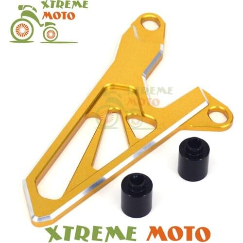 Motorcycle CNC Billet Gold Front Sprocket Chain Cover Guide Guard Protector For Suzuki RMZ 250 450 RMZ250 07-17 RMZ450 05-17