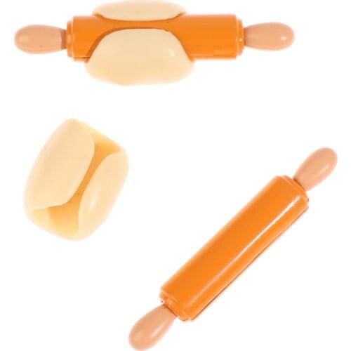 1pcs 1:12 Dollhouse Miniatures Kitchen Mini Rolling Pins Model Doll Home Kitchen Toy