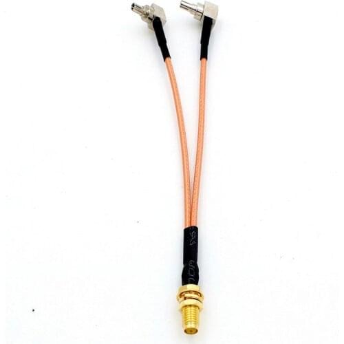 10pcs 3G 4G antenna SMA Female to CRC9/SMA/TS9 Connector Splitter Combiner RF Coaxial Pigtail Cable for 3G 4G LTE Modem router