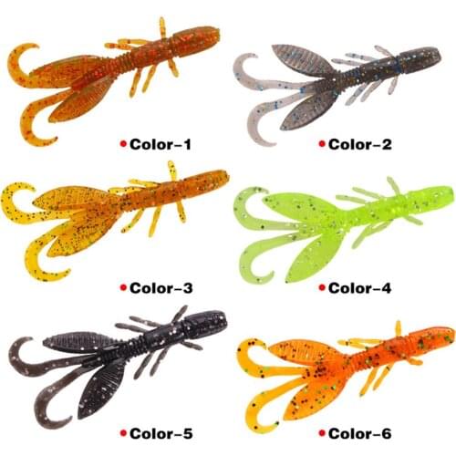 12pcs Peche Shrimp Soft Baits Fishing Lures Shads Wobblers Crankbaits For Carp Fishing Weichen Garnelen Artificial Squid Pesca