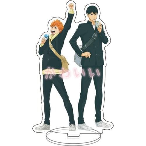 15cm Hot Haikyu!! to the Top Love Thank You Haikyuu Hinata Kageyama Tsukishima Sugawara Family Acrylic Stand Figure Model Toys