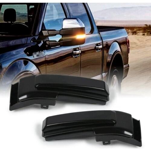 Car Switchback Dynamic Led Flow of Light Side Mirrors Turn Signal Lights for Ford F150 2015-2019 Fl3Z-13B375-Aa