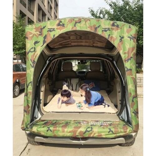 Car tent Temporary Extended Car Rear Tent Simple Motorhome with Reflective strip Anti-mosquito gauz For Renault Koleos SUV only