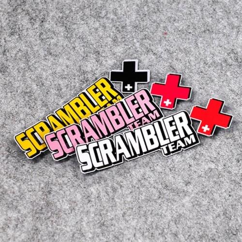 Car Stickers for SCRAMBLER Retro Style Climber Auto Body Decals PVC Vinyl Laptop Keyboard Guitar DIY Graphics
