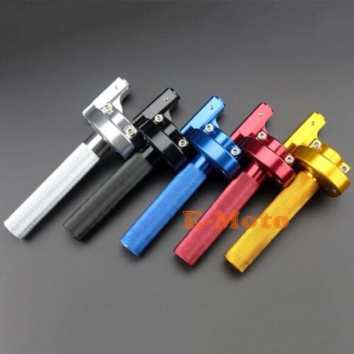 THROTTLE ASSEMBLY ANODIZED CNC ALUMINUM fits for CR 80 85 125 250 500 DIRT BIKE E-Moto