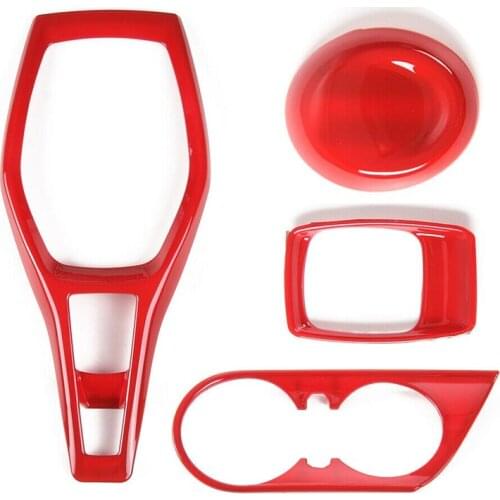 For Chevrolet Camaro 2016 -2020 Car Gear Box Shift Panel Cigar Lighter Front Cup Holder Cover Trim Frame Sticker