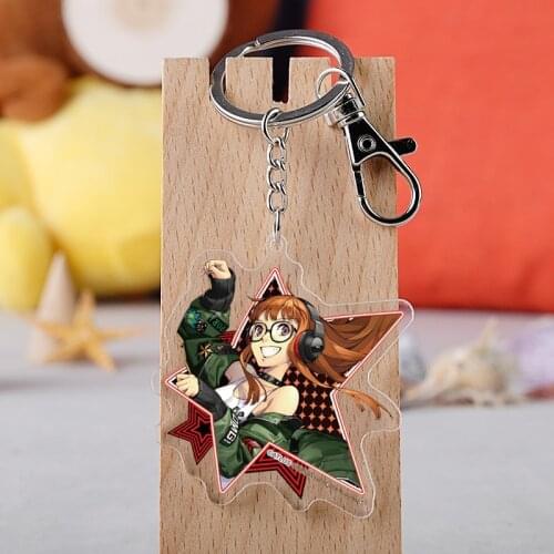 Game Persona 5 Anime P5 Akira Kurusu Anne Takamaki Two Sided Big Size Acrylic Keyring Keychain Key chain