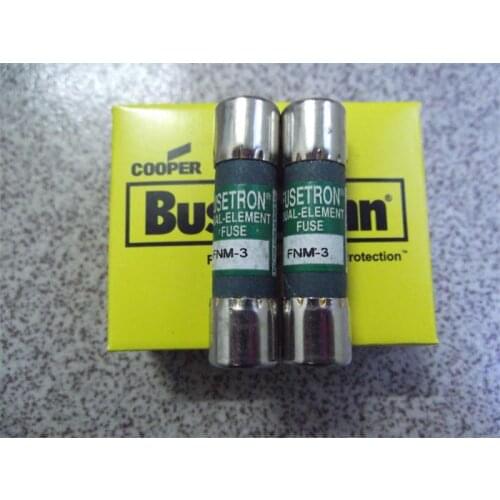 FNM-3 BUSSMANN Boshi Man United States 10X38 fuse / Fuse 3A 250V Authentic