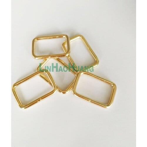 50pcs / lot 25mm Metal Rectangle ring buckles Sewing Garment Belt DIY Handmade Sewing Luggage Bag Handbag