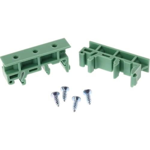 PCB 35mm DIN Rail Mounting Adapter Circuit Board Bracket Holder Carrier Clips