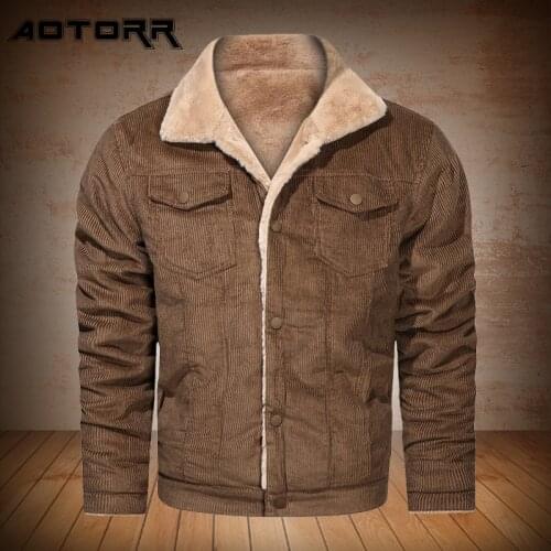 2021 New Autumn Mens Fashion Jacket Winter Lapel Fleece Warm Jackets Coat Men Solid Thicken Casual Outdoor Coats Clothing