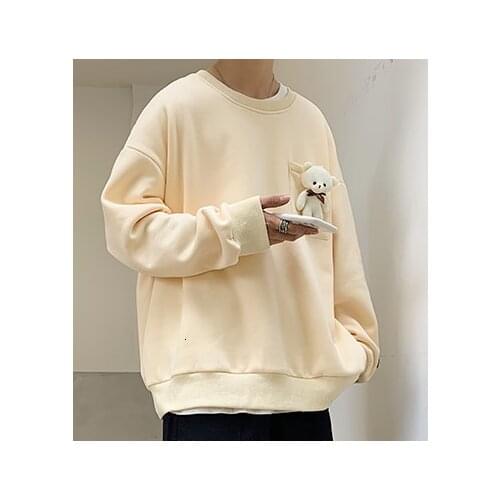 Men Hoodies 2021 Autumn New Mens Oversized Funny Printed Mens Sweatshirts Man Korean Streetwear Casual Pullovers