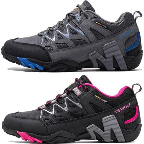 Outdoor Lover Trekking Shoes Men Waterproof Hiking Shoes Mountain Boots Genuine Leather Woodland Hunting Tactical Shoes