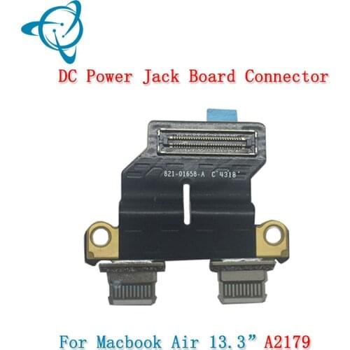 Shenyan NEW DC Jack I/O USB-C Board Flex Cable for Macbook Air 13" A2179 821-01658-A Type-C USB-C Power EMC 3302 MWTJ2LL/A