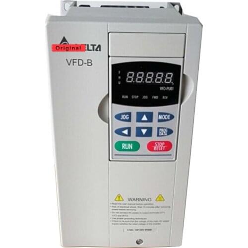 New Original VFD037B23A VFD-B Inverter AC Motor Drive 3 Phase 220V 3.7Kw 5HP 17A 400HZ