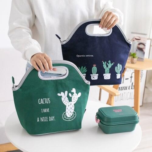Office Worker Lunch Bag Portable Kids Bento Thermal Handbag Picnic Fruit Vegetable Snack Insulated Pouch Women Tote Accessory