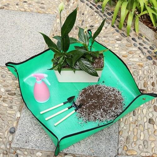 50cm 68cm 100cm Plant Repotting Square Mat Waterproof Thicken Indoor Transplanting Dirty Catcher Bonsai Succulent Potting Tarp