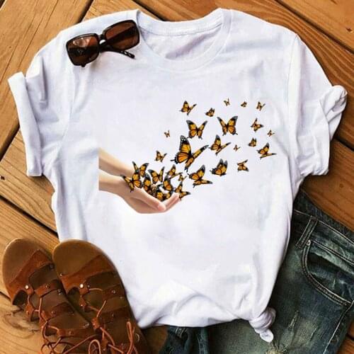 Women New Fashion T Shirt Cartoon Animals Printed Tops Ladies Casual Funny Cute Graphic Tee Shirt Woman Female Harajuku T-shirts