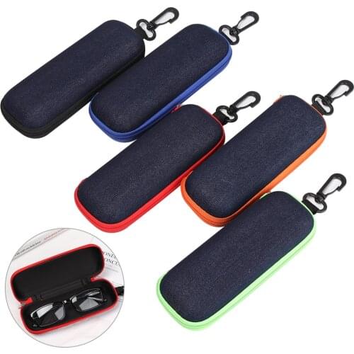 Fashion 2020 New Style Protable Rectangle Zipper Sunglasses Hard Eye Glasses Case Eyewear Protector Box Drop Shipping