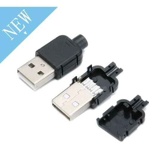 10 Sets 2018 New Black USB 2.0 Type A Male USB Adapter Plug Converter wholesale