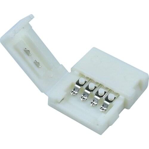 10pcs no soldering 10mm 4pin connector PCB board wire for 5050 RGB LED strip free shipping