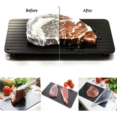 2/3mm Fast Defrost Tray Fast Thaw Frozen Meat Fish Sea Food Quick Defrosting Plate Board Tray Home practical Kitchen Gadget Tool