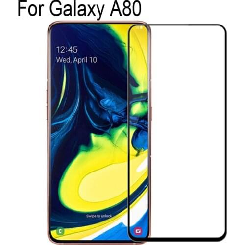 2PCS 9D Full Curved Screen Protector For Samsung Galaxy A80 a80 Full Cover Tempered Glass GalaxyA80 a 80 Protective Flim