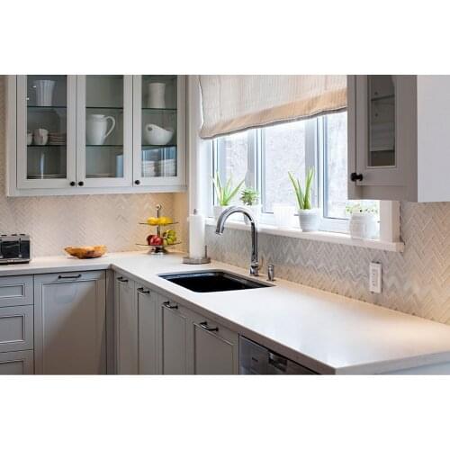 2017 traditional solid wood kitchen cabinet white armadio da cucina mutfak hot sales wooden kitchen furnitures S1606037