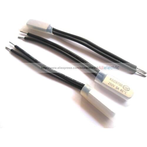 30pcs KSD9700 Bimetal Temperature Switch Thermostat 45Degree