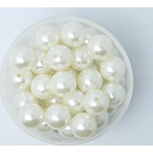 4/6/8/10/12/14/16/18/20mm White Round High Quality ABS Pearl Beads DIY Craft Fashion Jewelry Accessories Garment Beads