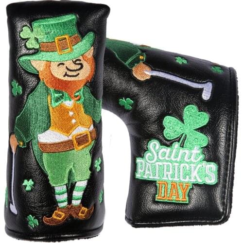 New St. Patrick Shamrock Golf Golf Blade Putter Cover Headcovers for Taylormade Blade and mid-mallet putter