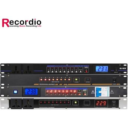 GAX-DB04 Professional stage 8/10 way power sequencer socket order management controller for dj equipment