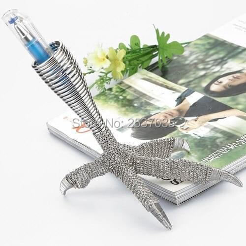 J4 EAGLE CLAW/TALON PEN CUP SCULPTURE/DECORATION EAGLE STAINLESS HAND-MADE ART CRAFTS WEDDING&BIRTHDAY&HOME&OFFICE&GIFT&PRESENT