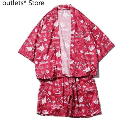 Japannese Kimono Women Cardigan Harajuku Summer Beach Japanese Kimono Jacket Traditional Cosplay Yukata 2PCS Coat Shorts