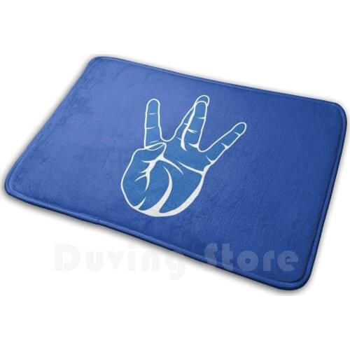 Westside West Coast Rap Hip Hop Hand Sign Blue Soft Non-Slip Mat Rug Carpet Cushion Westside Westcoast Rap Hip Hop 2Pac