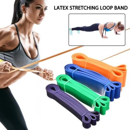 Latex Resistance Belts Exercise Yoga Fitness Heavy Duty Stretching Loop Bands Workout Equipment For Yoga Shaping Strength Train