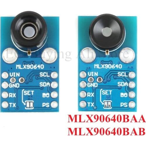MLX90640 Camera Module IR 32*24 GY-MCU90640 Infrared Thermometric Dot Matrix Sensor 32x24 Sensor Module MLX90640BAA MLX90640BAB