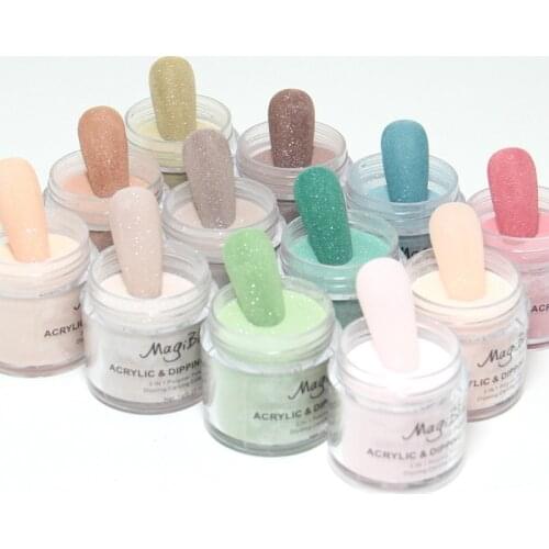 12 Colors Acrylic Powder Set Nail Extension Design Powders Engraving 3D Pattern Dust Nails Crystal Manicure Art Decorations