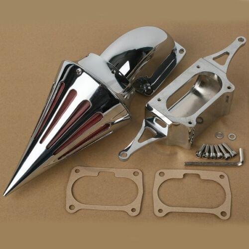 Motorcycle Deep Edge Air Cleaner Kits intake filter For Yamaha Roadstar Warrior chrome/black