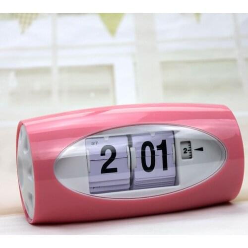 2021 new automatic page turning alarm clock, simple desk clock, creative personality desk clock, page turning digital clock