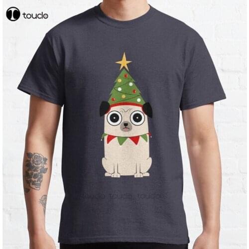 New ItS Christmas For PugS Sake Classic T-Shirt Cotton Men Tee Shirt