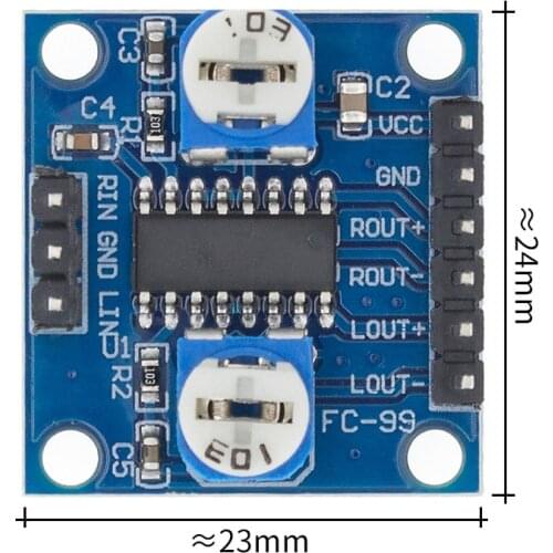 10pcs PAM8406 Digital Amplifier Board With Volume Potentiometer 5Wx2 Stereo M70