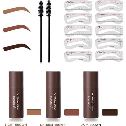 Eyebrow Stamp Eyebrow Powder Eyebrow Makeup Setting Kit EasyTo Apply Makeup Eeyebrow Soap Hairline Trimming Powder Cosmetics
