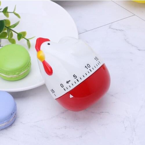 X7AB Cute Hen Shape Kitchen Cooking Timer Mechanical Countdown Clock Alarm Reminder Tool Home Decor