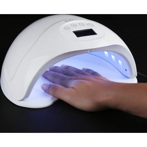 Fast Dryer SUN5 Plus 48W LED UV Lamp Nail Dryer Auto Sensor Turn on and off Curing Gel Nail Polish with LCD Display Screen