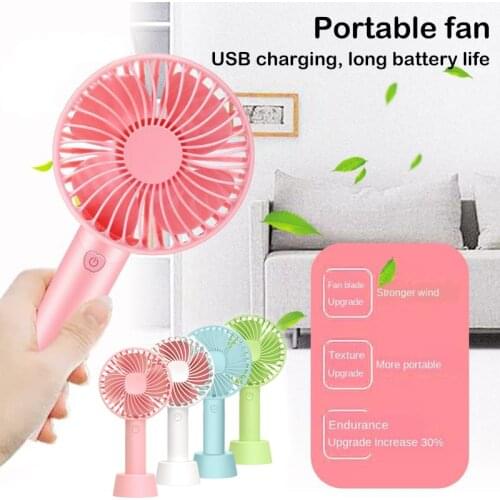 Usb Rechargeable Handheld Fan Mute Portable Mini Blower for Summer Travel Outdoor _WK