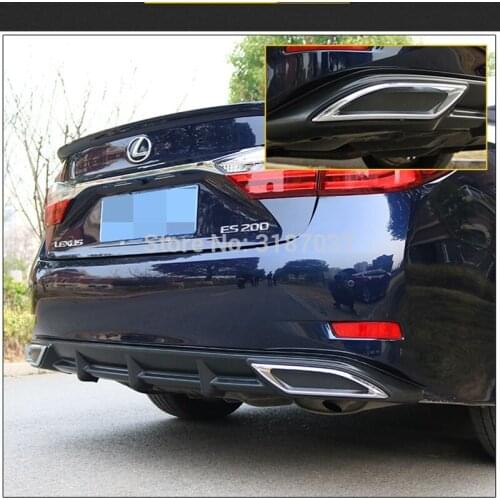 For LEXUS ES250 Rear 2016 spoiler ABS Plastic Rear Diffuser Bumper Trunk Protector Cover Car Styling