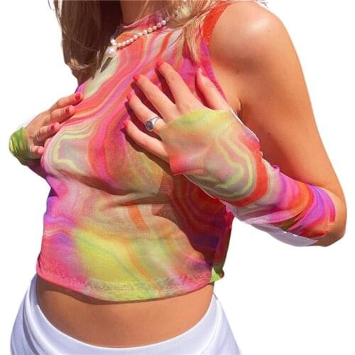 Xingqing Women Sleeveless T-Shirts Streetwear Abstract Printed Crop Tank Tops with Short Arm Sleeves E-girl Harajuku Shirt